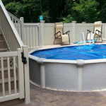 Pool safety fence installation process